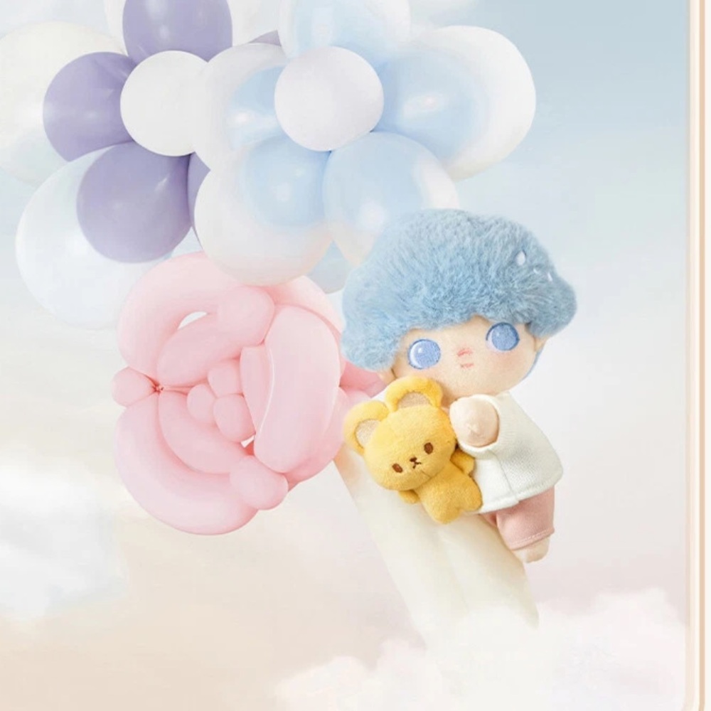 Pop Mart Authentic SECRET Dimoo My Cloud Companion Rainy Blue Plush Pendant